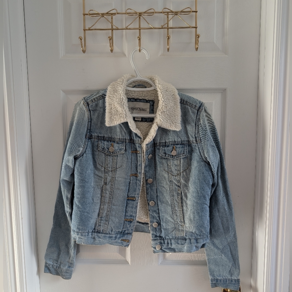 Denim Sherpa-Lined Jean Jacket